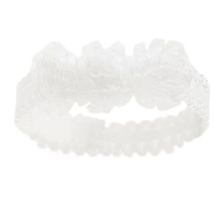 Picture of HB90-W: 6921 – WHITE LACE HEADBAND W/3 FLOWERS